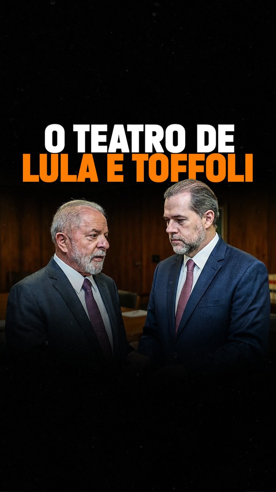Como está pegando mal, Lula mandou dizer que está “irritado” com Toffoli.