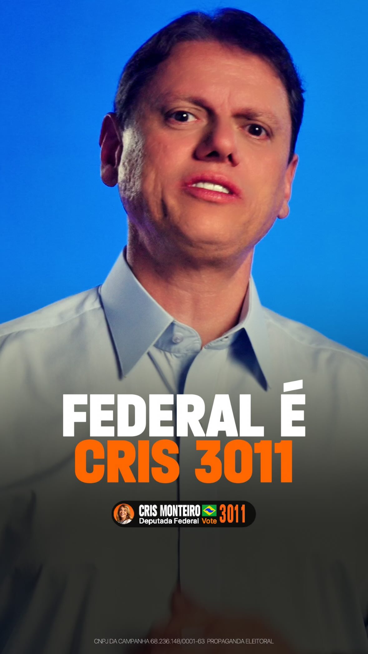 É uma honra receber a confiança e o apoio do governador de São Paulo, @tarcisiogdf