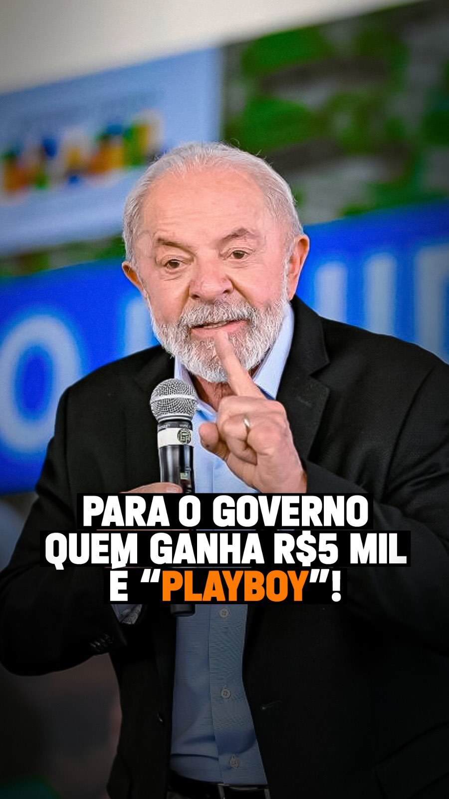 Lula afirmou, com orgulho, que “o PT não aceita burguês”.