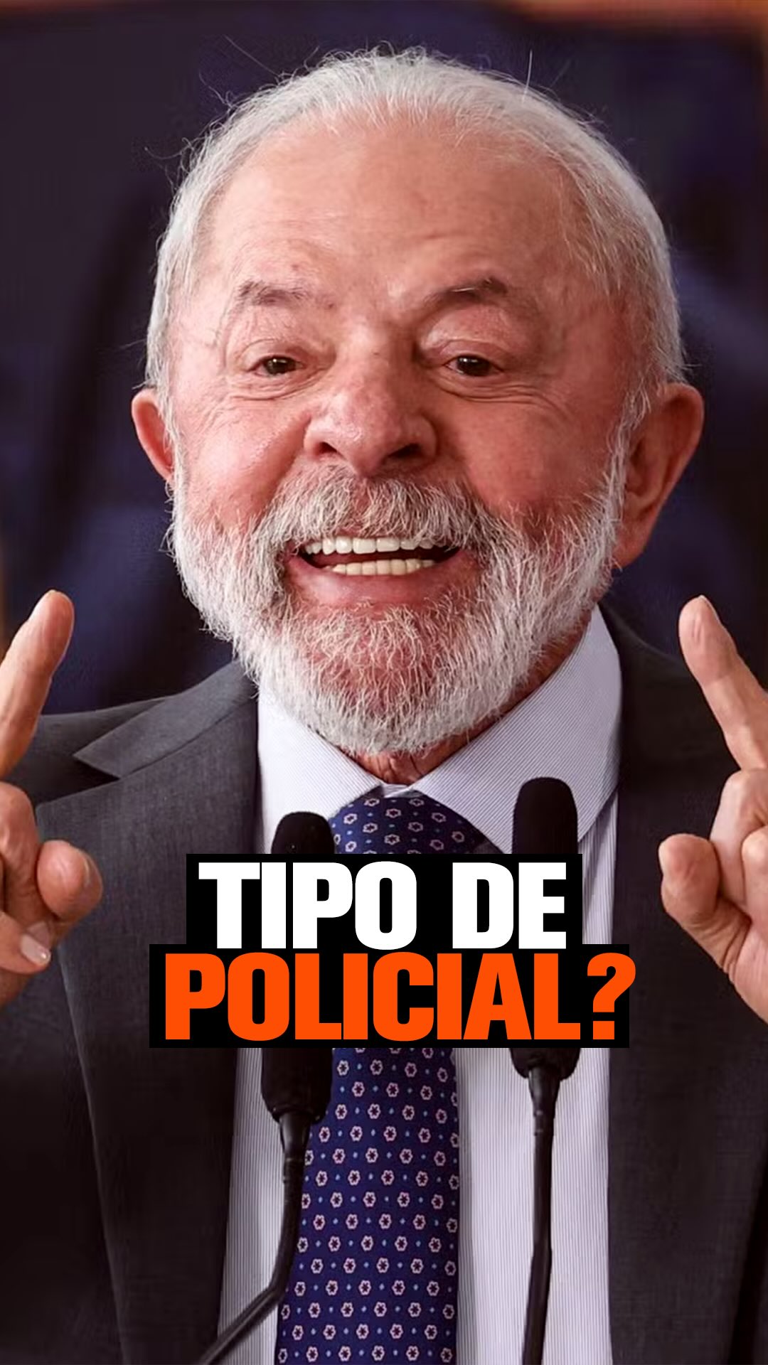 Lula desrespeita policiais em mais uma fala irresponsável.