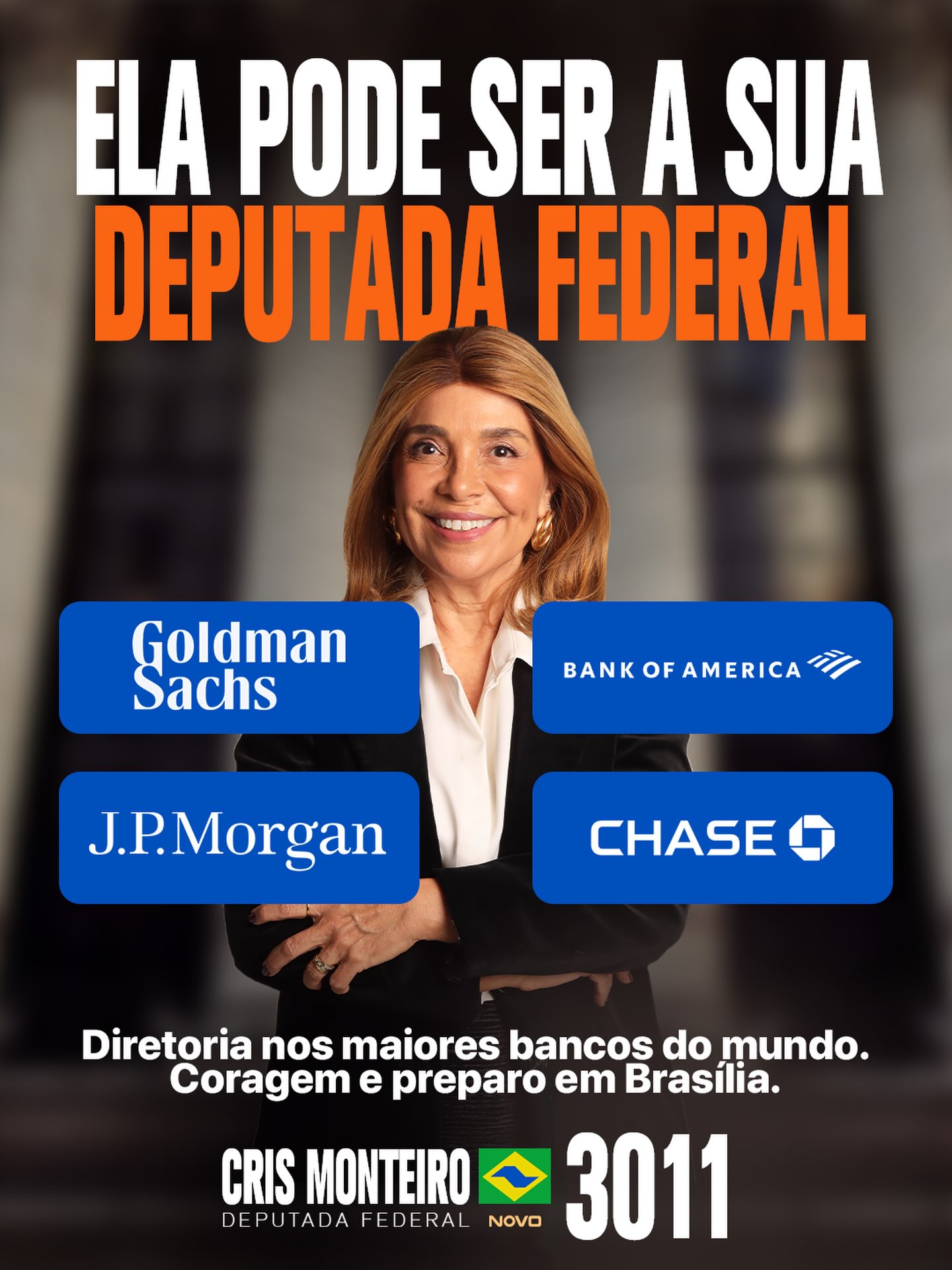 No domingo, vote 3011 para deputada federal!