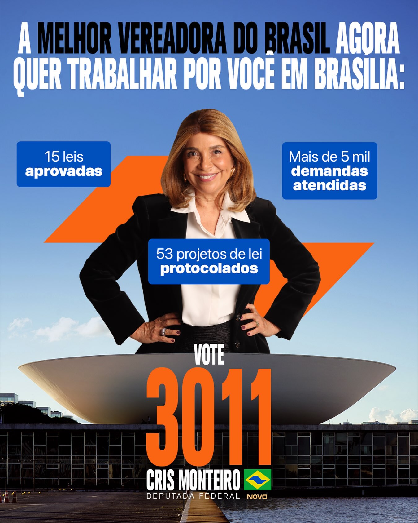 O trabalho vai continuar… agora na Câmara Federal!