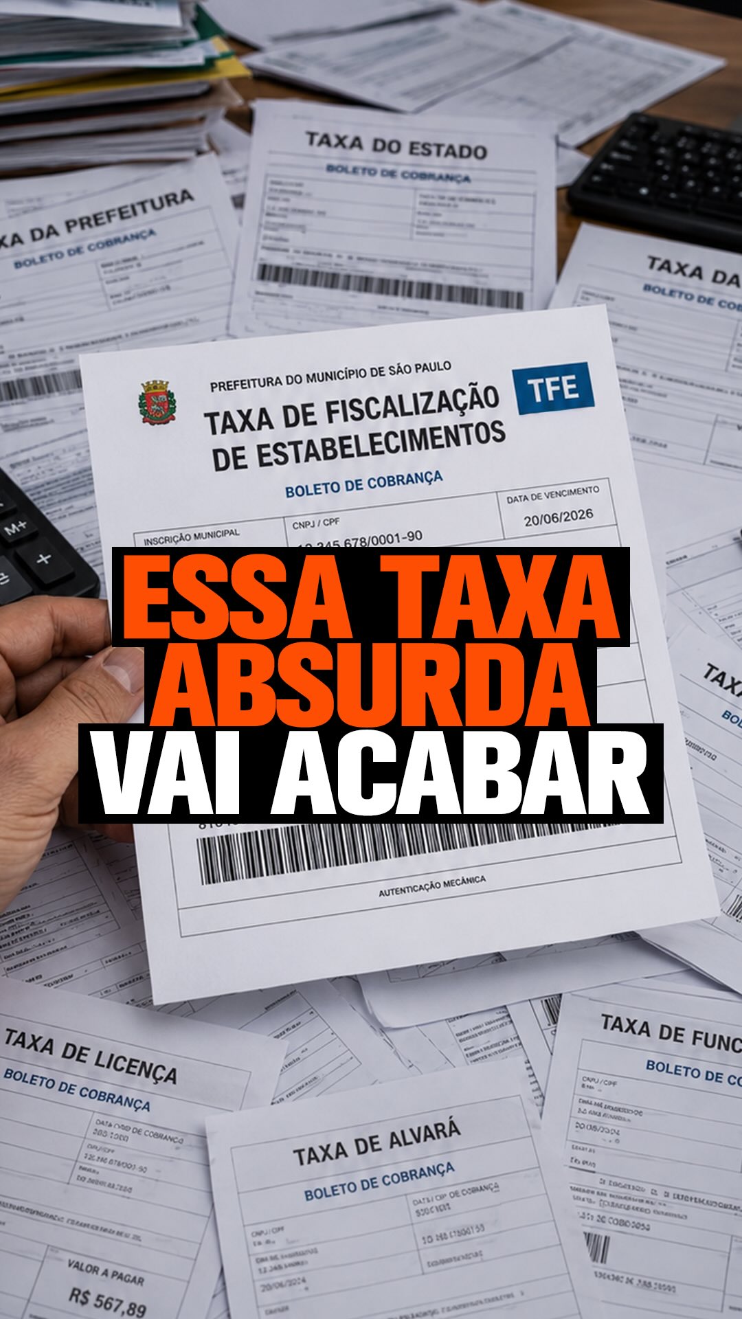 Vamos acabar com a Taxa de Fiscalização em São Paulo!
