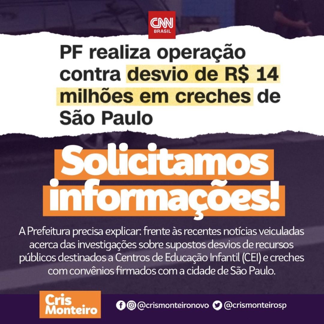 Solicitamos informações