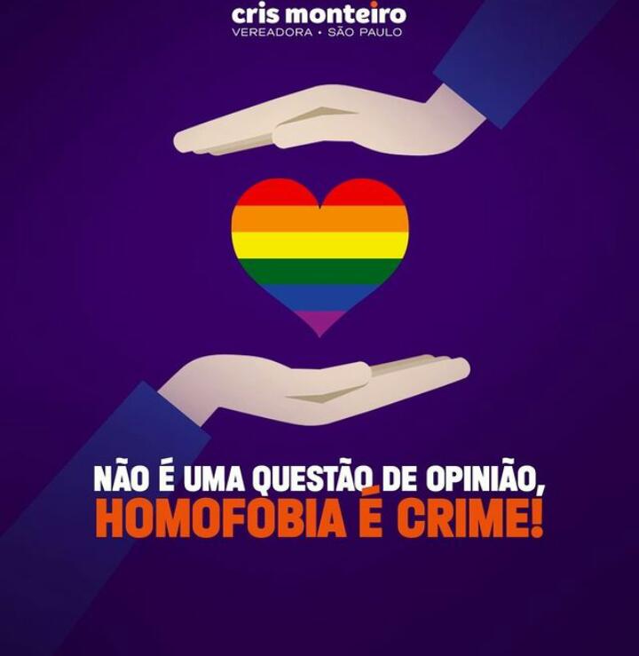 NÃO É UMA QUESTÃO DE OPINIÃO, HOMOFOBIA É CRIME