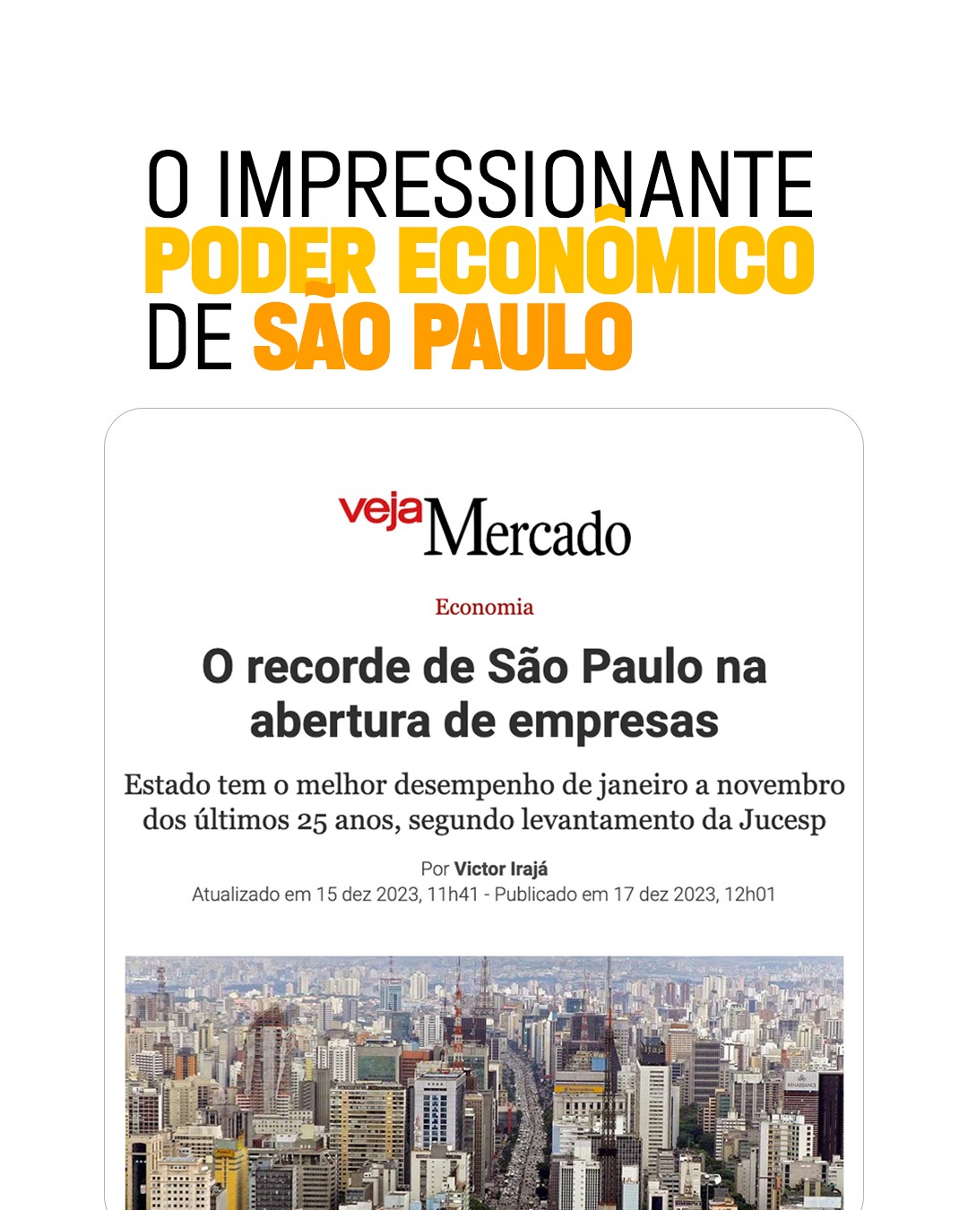 O impressionante poder econômico de São Paulo