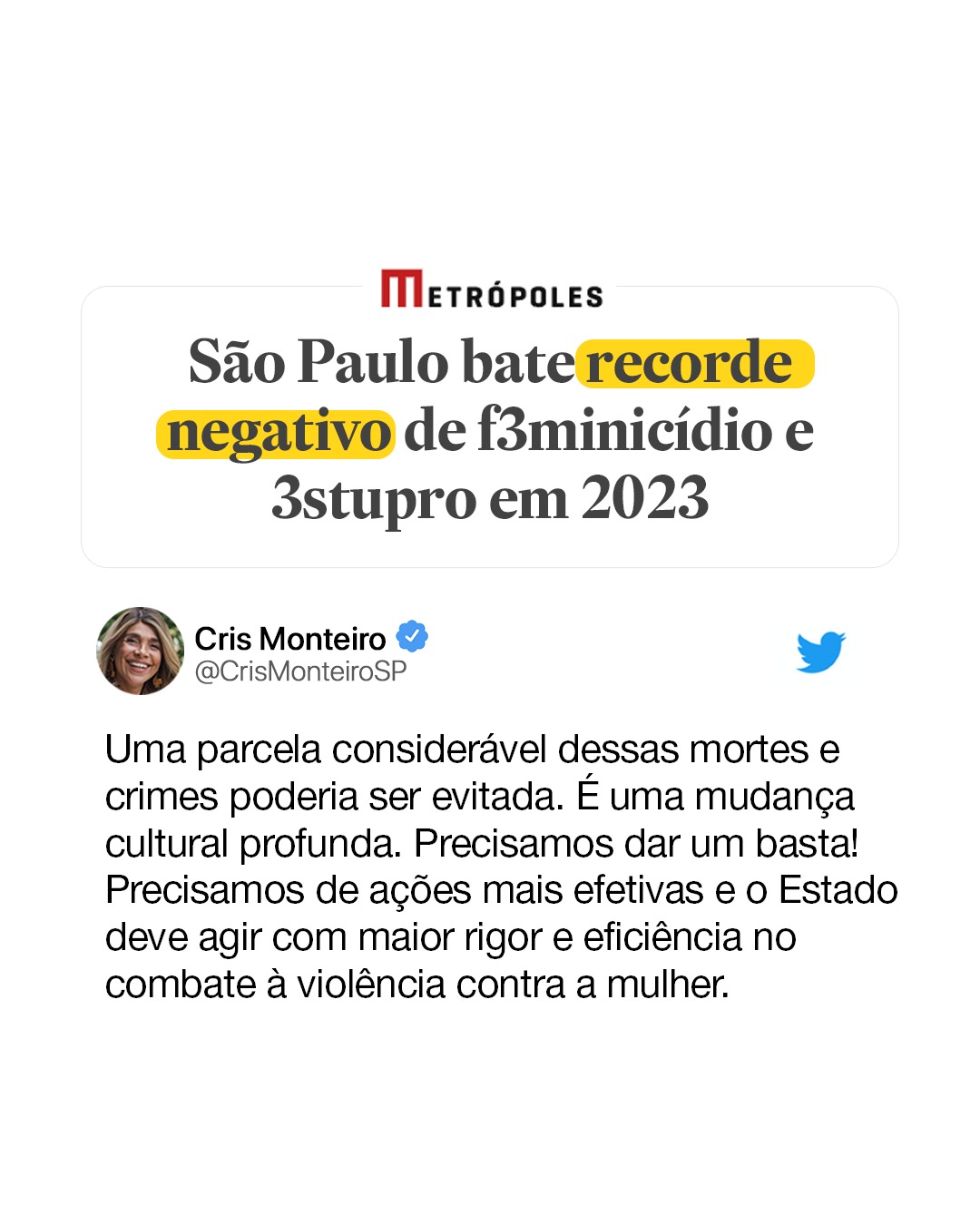 São Paulo bate recorde negativo de feminicídio e estupro no Brasil
