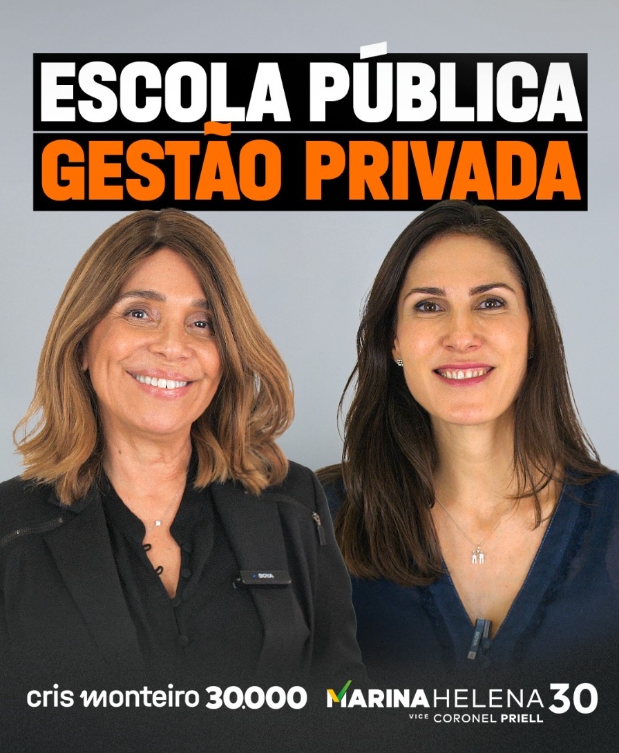 Escola pública, gestão privada.