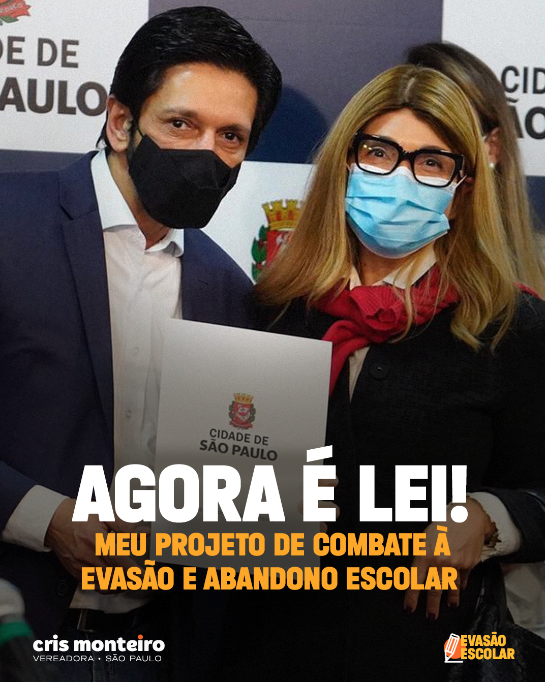 Agora é Lei! Combate ao Abandono e Evasão Escolar