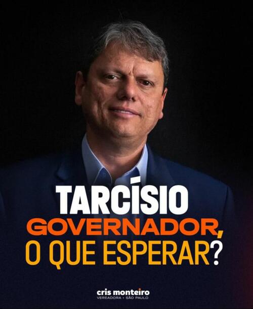 Tarcísio governador, O QUE ESPERAR?