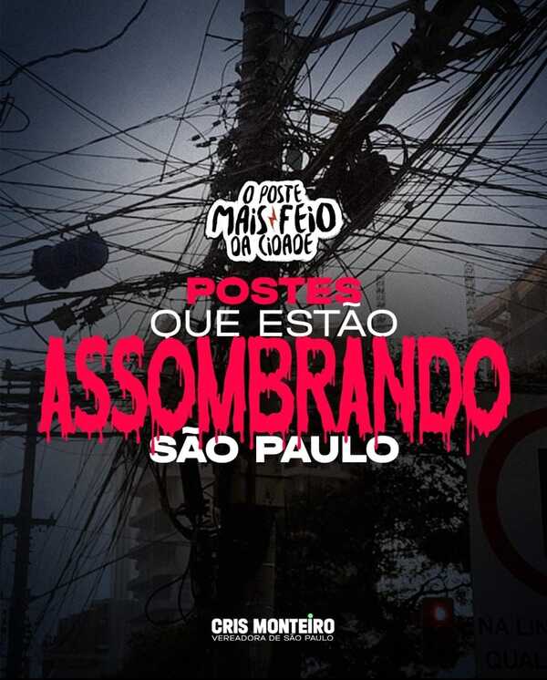 Cris Monteiro – O poste mais feio da cidade!