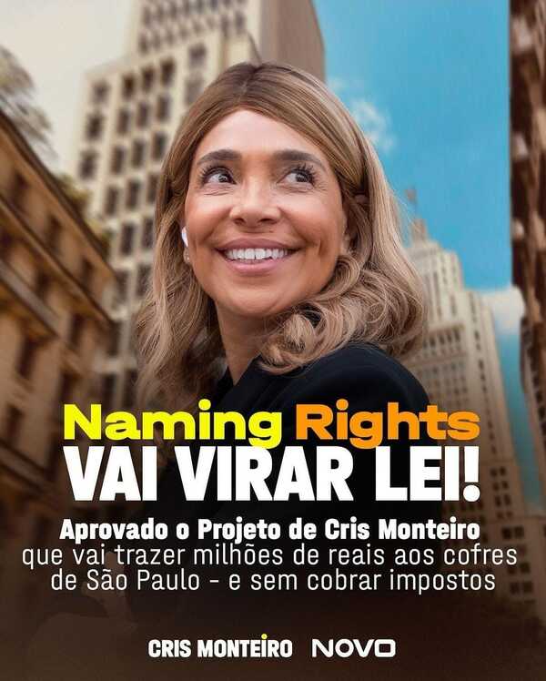 Naming Rights vai virar lei na cidade de São Paulo!
