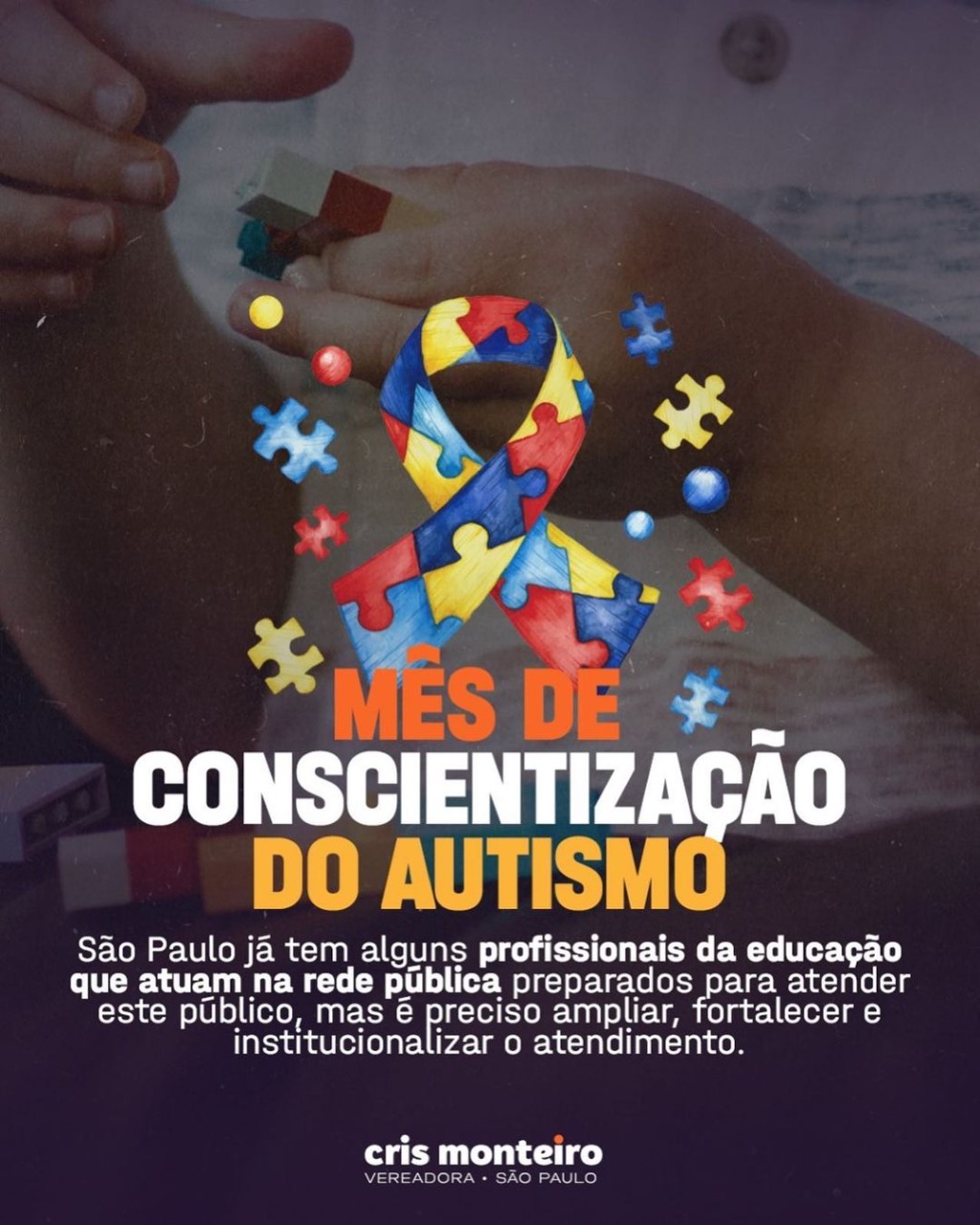 Mês de conscientização do autismo