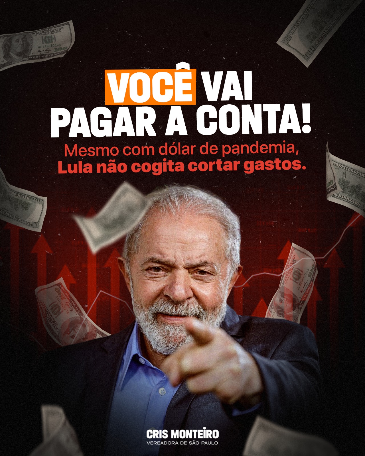 Você vai pagar a conta! Mesmo com o dólar de pandemia, Lula não cogita cortar gastos.