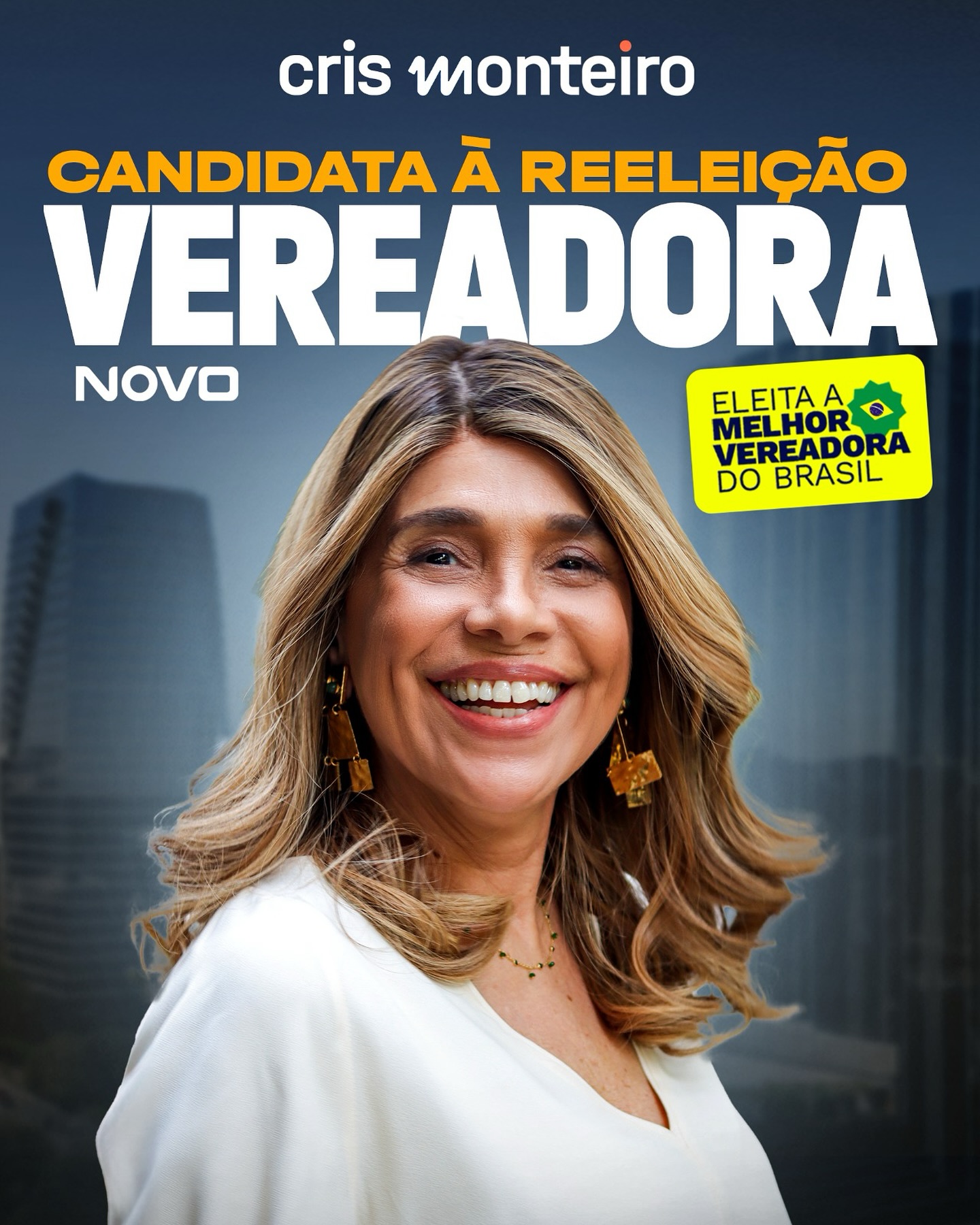 Cris Monteiro: Candidata à reeleição