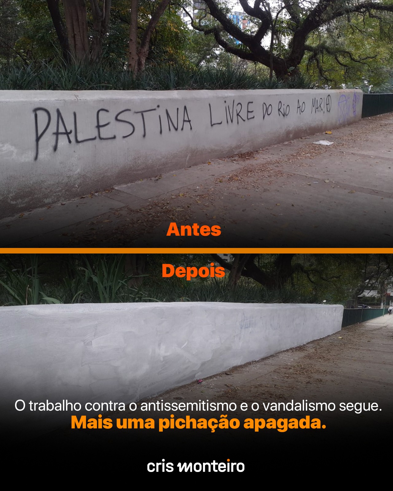 O trabalho contra o antissemitismo e o vandalismo segue!