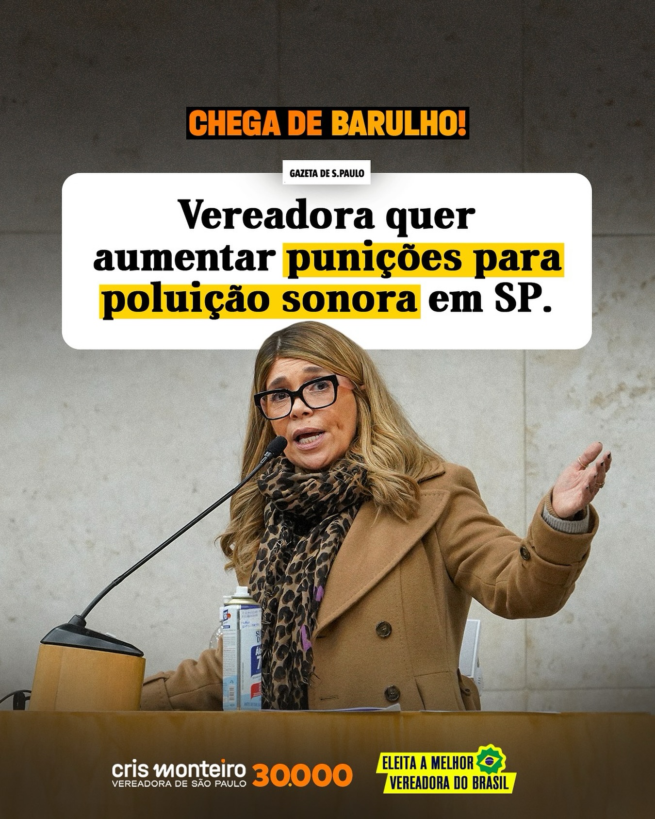 Chega de barulho! PL 773/23