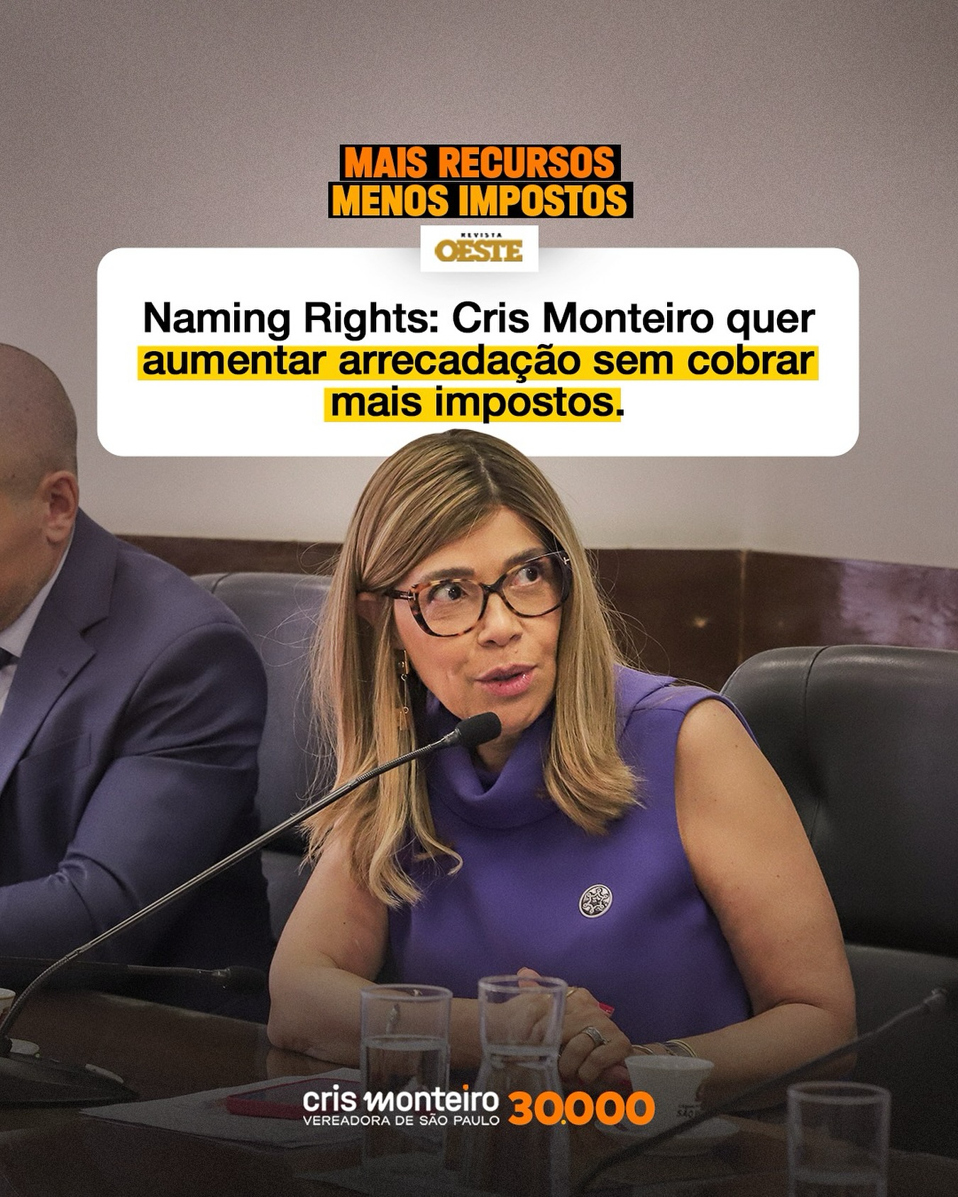 Mais recursos, menos impostos: Naming Rights