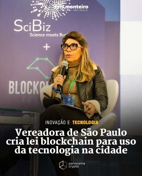 Minha lei permite que a cidade de São Paulo utilize a tecnologia das Blockchains!