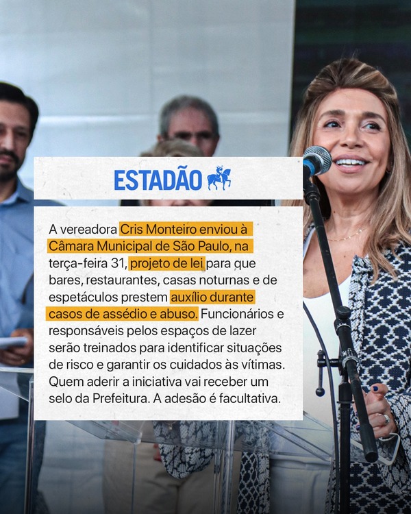 Protocolei um Projeto de Lei contra violência sexual!