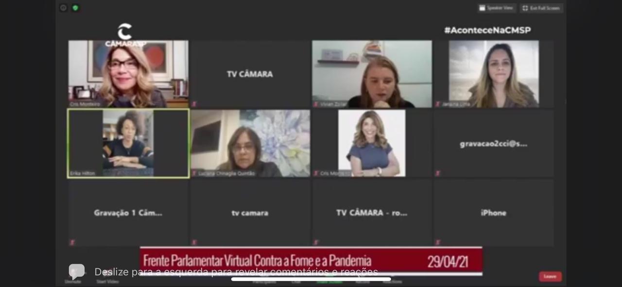 Frente Parlamentar Contra a Fome e Observatório contra a Fome firmam parceria para garantir alimentação à população em vulnerabilidade social