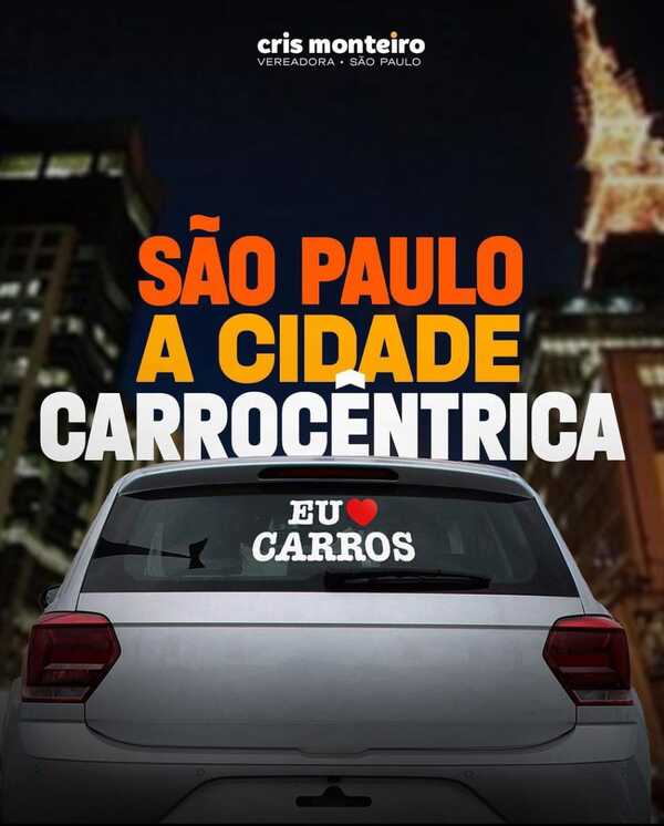 São Paulo: A cidade carrocêntrica!